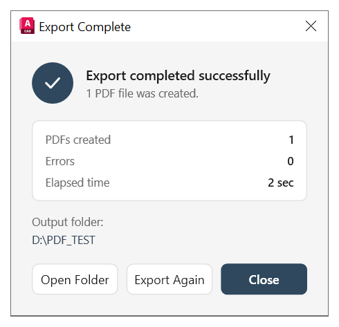 Toritex Export Complete